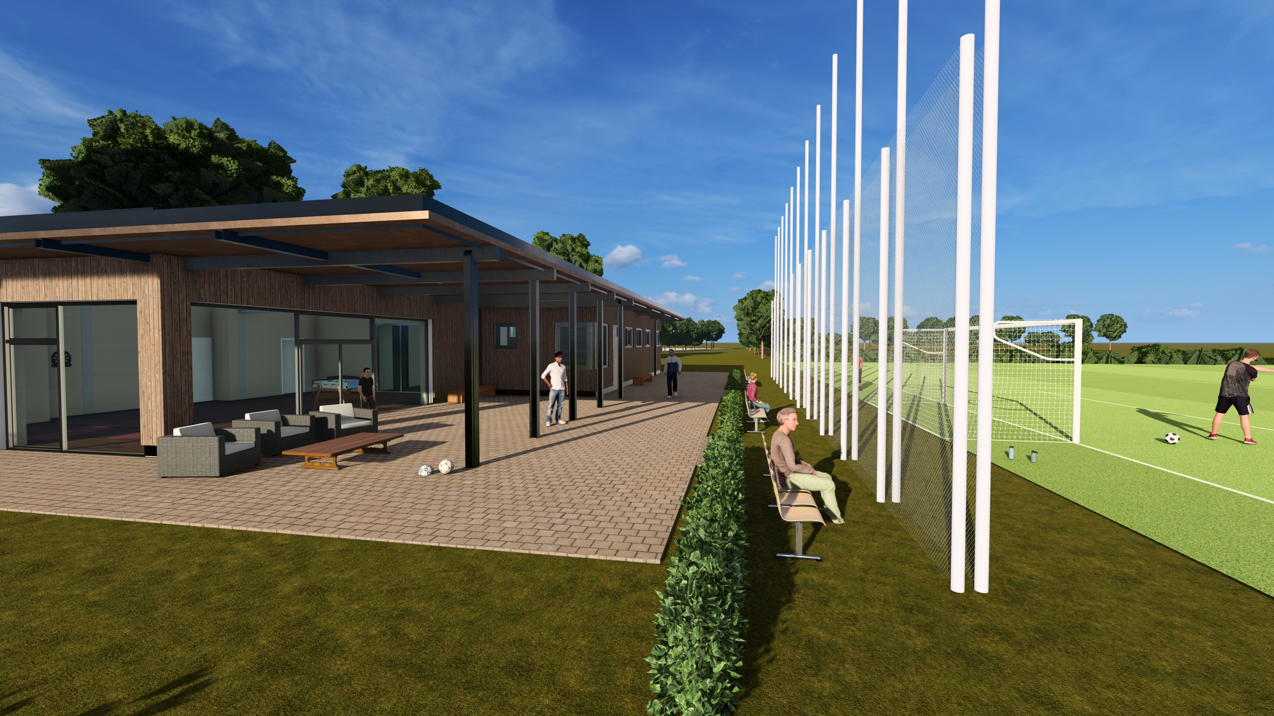 Umkleidegebäude Sportverein